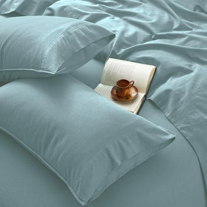 100% Organic Linen Sheets Full Size Bed Sheets for Hot Sleepers