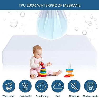 Queen Size Mattress Protector Waterproof, Mattress Cover for Kids