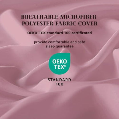 DOWNCOOL Comforters Oversize King Size,Light Pink Duvet Insert,Lightweight