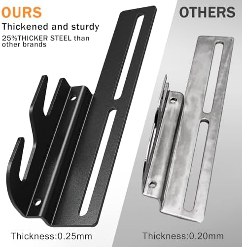 4 PCS Headboard Adapter Brackets for Metal Bed Frame, Bolt-On to Hook-On