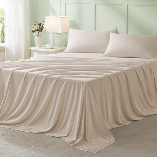 Anluoer King Size Comforter Set, 7 Piece Bed in a Bag King Bedding Sets