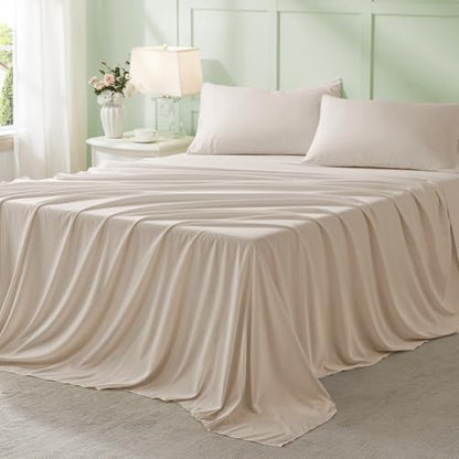 Anluoer King Size Comforter Set, 7 Piece Bed in a Bag King Bedding Sets