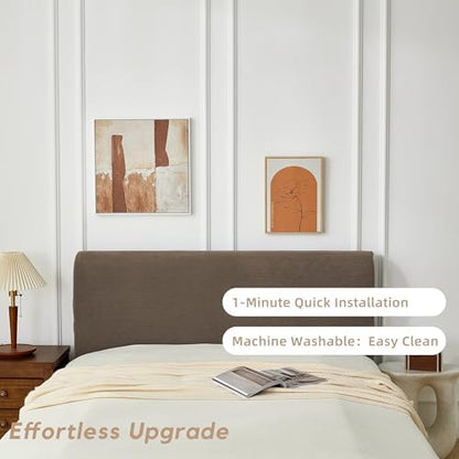 Bed Headboard Cover Full, Stretch Head Board Slipcover Washable