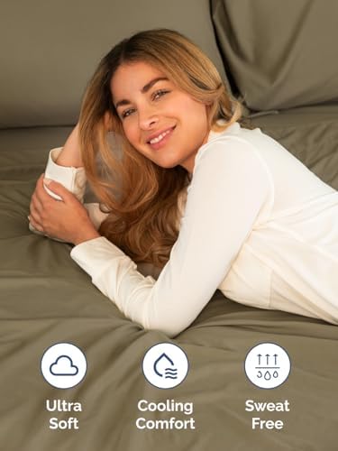 CGK Linens Extra Deep Queen Fitted Sheet - Fitted Sheet Only - Khaki