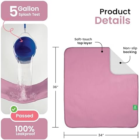 IMPROVIA® Washable Underpads, Heavy Absorbency Reusable Incontinence Pads