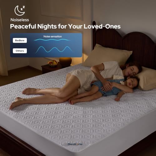 BEDLORE Waterproof Mattress Protector, Full XL Size Mattress Pad