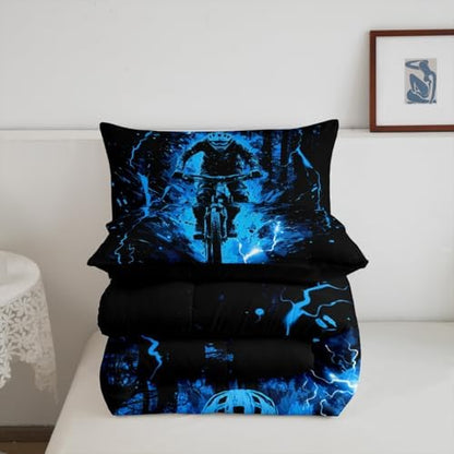 Feelyou Dirt Bike Kids Bedding Set Boys Girls Twin Size