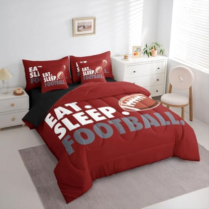 Erosebridal Football Comforter Set Queen 7 Pcs