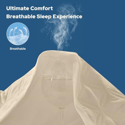 BEDLORE Waterproof Twin XL Mattress Protector, Deep Pocket, College Dorm
