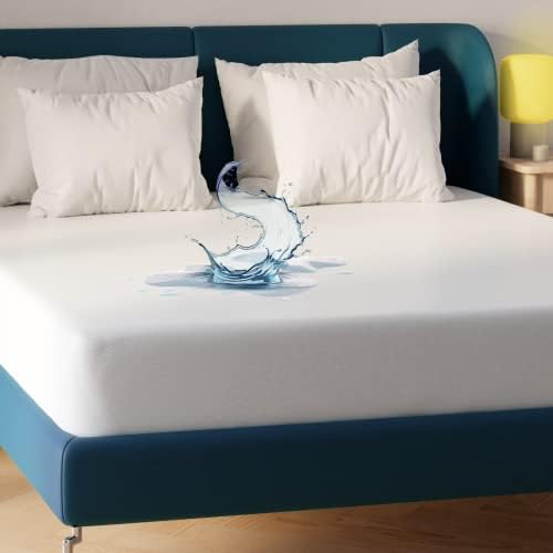 Niagara Waterproof Mattress Protector Twin 39x75 Cover Deep Pocket Breathable Noiseless 8-20Inches Bed Smooth Jersey Mattress Pad Cover Fully Ultra Thin Polyester