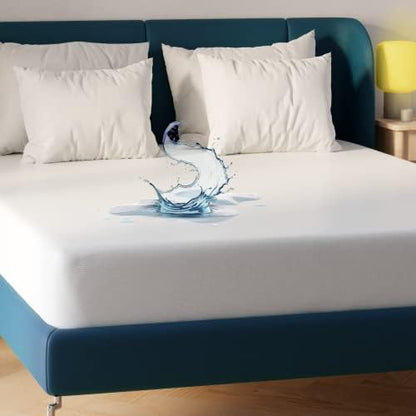 Niagara Waterproof Mattress Protector Twin 39x75 Cover Deep Pocket Breathable Noiseless 8-20Inches Bed Smooth Jersey Mattress Pad Cover Fully Ultra Thin Polyester