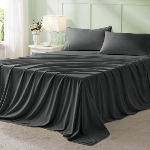 Anluoer California King Comforter Set, 7 Piece Bed in a Bag Bedding Set