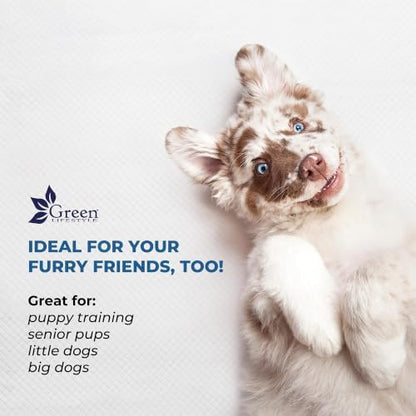 GREEN LIFESTYLE Underpads - Training Pet Pee Pads for Dogs, Cats - Pads for Adults, Seniors and Children - Ideal for Incontinence Protection (Pack of 50 - 30x36)