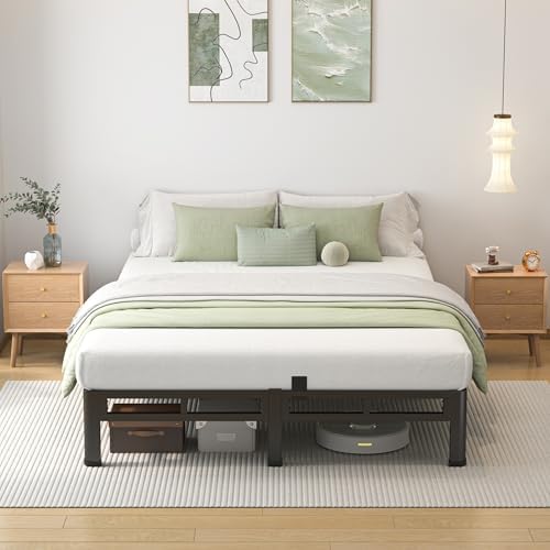 NKZ 2-in-1 King Size Metal Platform Bed Frame, 10 Inch Heavy Duty Bed Base