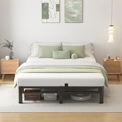 NKZ 2-in-1 King Size Metal Platform Bed Frame, 10 Inch Heavy Duty Bed Base
