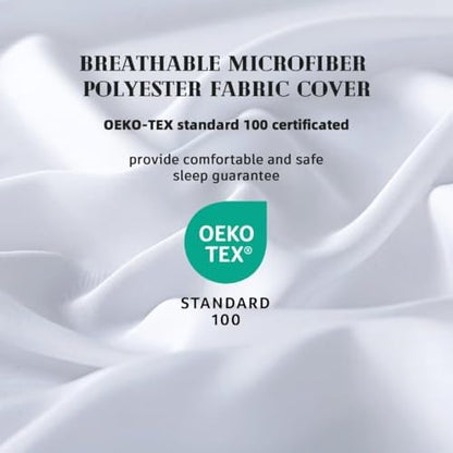 DOWNCOOL Comforters Queen Size, White Duvet Insert, Lightweight Quilt