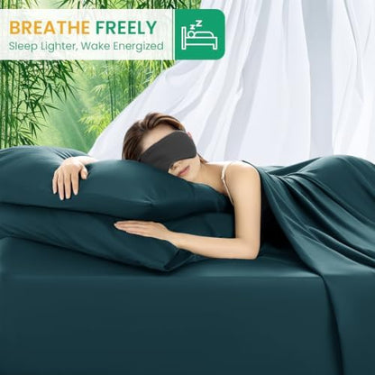 SONORO KATE 100% Viscose Derived from Bamboo_Sheets Queen Size,4PC