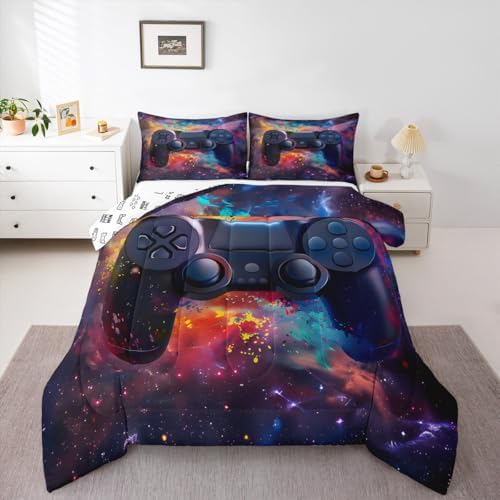 Feelyou Kids Boys Graffiti Gamer Comforter Queen Size