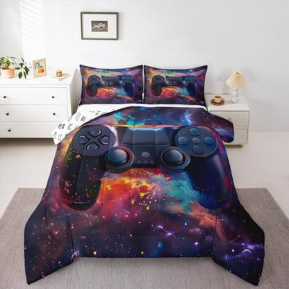 Feelyou Kids Boys Graffiti Gamer Comforter Queen Size