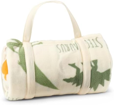 ROLLEE POLLEE Nap Sac Roll Up Napping Blanket with Attached Pillow for Preschool/Daycare, Super Soft with Elastic Straps, Fits Most Mats and Cots