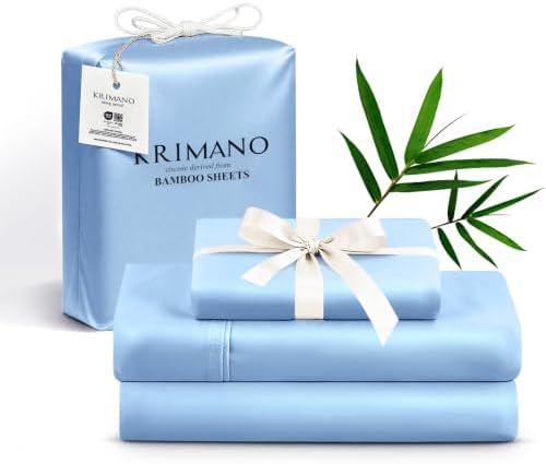 Bamboo Viscose Sheet Set Twin Size, Cooling Sheets Bed Set 3pcs