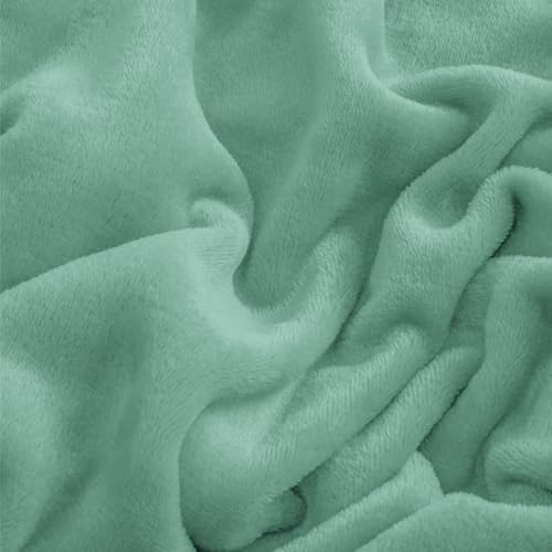 BEDELITE Flannel Sheet Set, California King Size, Haze Blue, 4 Pieces