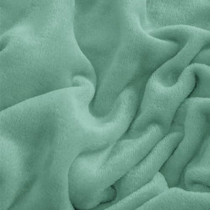 BEDELITE Flannel Sheet Set, California King Size, Haze Blue, 4 Pieces