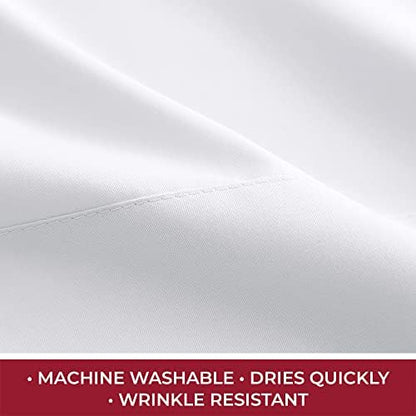 Mellanni Iconic 4-Piece, Ultra Soft Sheet Set (RV/Short Queen, White)
