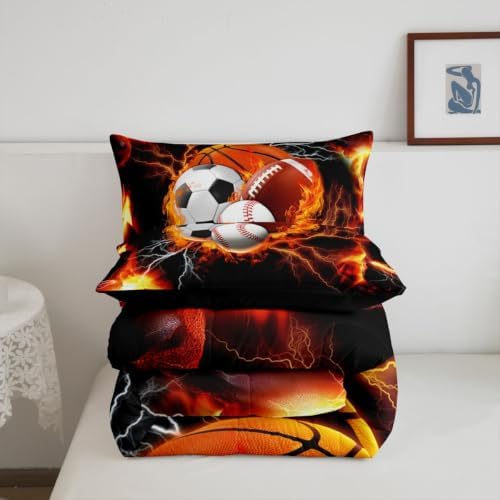 Erosebridal 3D Sports Print Bedding Sets Queen -