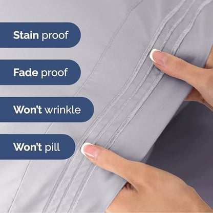 Full Size 4 Piece Sheet Set - Ultra Soft & Cooling Bed Sheets - Light Lilac
