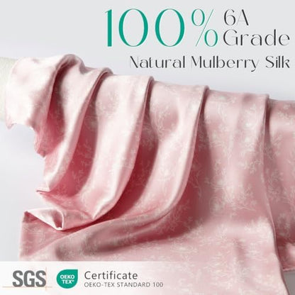 ZIMASILK 100% Pure Mulberry Silk Pillow Cases for Hair and Skin, King