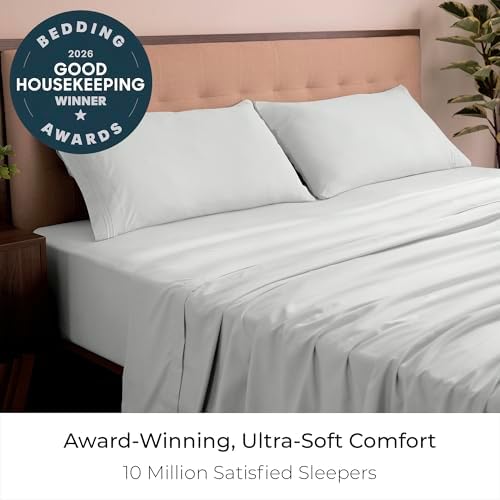 Mellanni Iconic 4-Piece, Ultra Soft Sheet Set (King, Ivory)