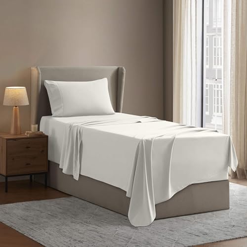 Nestl Twin XL Sheet Set - Bed Sheets - Off White - 3-Piece Deep Pocket