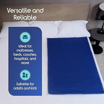 Inspire Waterproof Mattress Protector, 2 Pack - Dark Colored to Hide Stains, Extra Large 34 x 54, Quilted Bed Pad for Incontinence Washable, for Adults and Kids