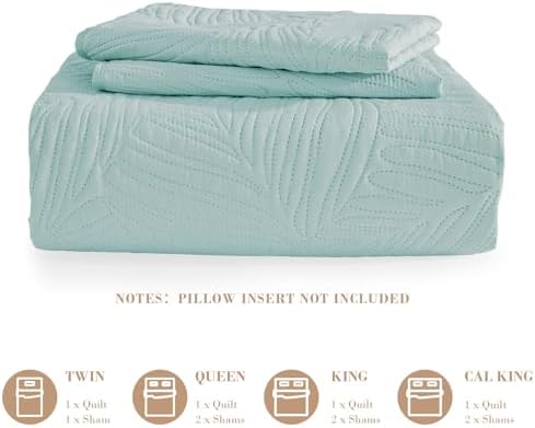 Exclusivo Mezcla 3-Piece Lightweight California King Quilt Bedding Set