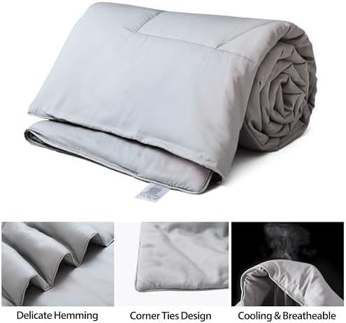 Bamboo Viscose Summer Comforter/Blanket King Size, 106 x 90 Inches