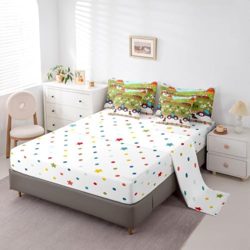 Erosebridal Farm Animals 7 Pieces Bedding Set