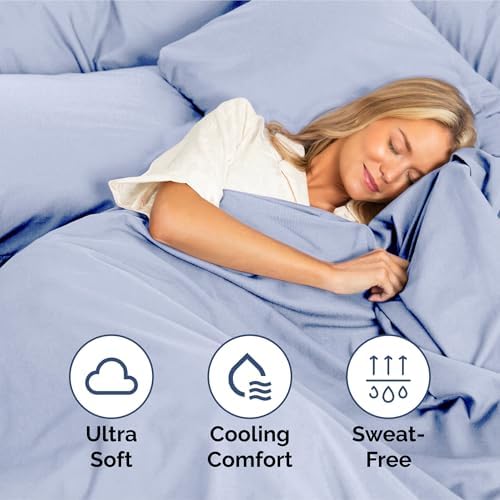 King Size 4 Piece Sheet Set - Soft & Cooling Sheets - Light Dusty Purple