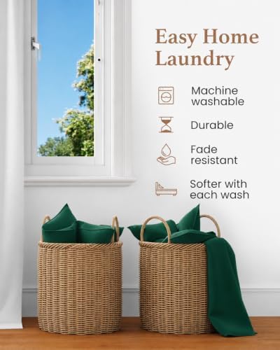 100% Egyptian Cotton Sheets Queen Size,4 Pc,Emerald Green Sheets Queen Set
