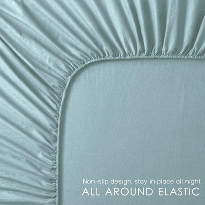 100% Organic Linen Sheets King Size Set Bed Sheets for Hot Sleepers