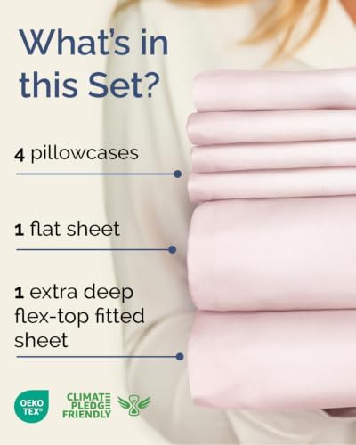 Flex Top Split Head King 6 Piece Sheet Set - Soft & Cooling - Lavender