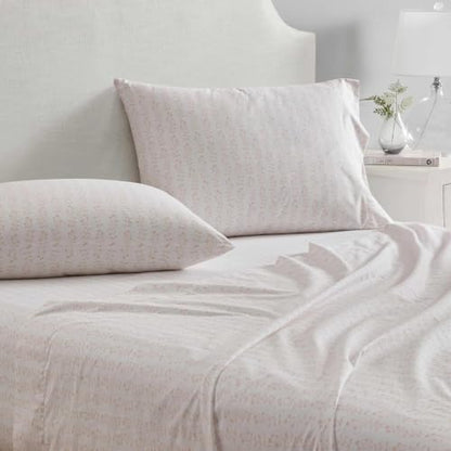 Martha Stewart - Twin Cotton Percale Sheet Set with Matching Pillowcase