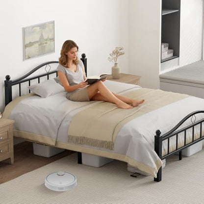 Metal Queen Bed Frame with Headboard