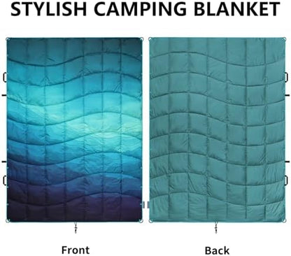 Camping Blanket Puffy Camp Blanket Large Outdoor Blanket