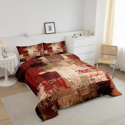 Feelyou Buffalo Check Comforter Set Toddler Size Kids Duvet