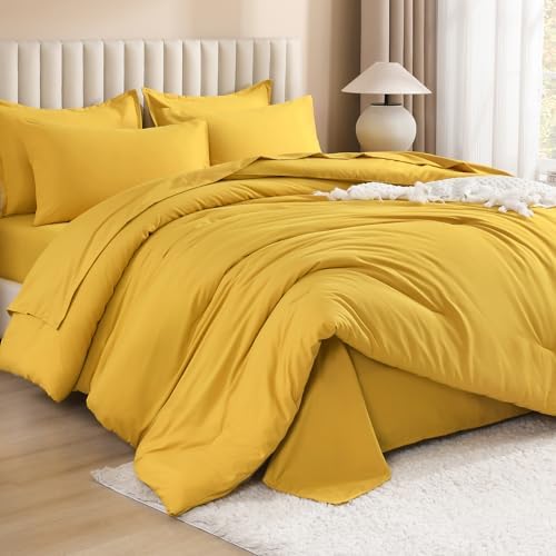 Litanika Queen Comforter Set with Sheets - 7 Pieces Bed in a Bag