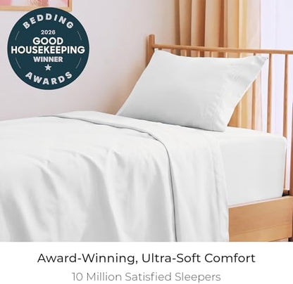 Mellanni Iconic 3-Piece, Ultra Soft Sheet Set (Twin, White)