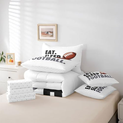 Erosebridal Football Comforter Set with Sheets 7 Piece Twin