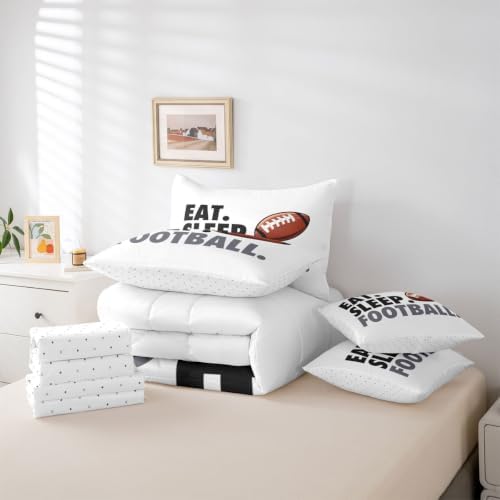 Erosebridal Football Comforter Set with Sheets 7 Piece Full