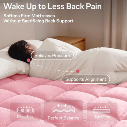 Niagara Sleep Solution Twin XL Ultra Soft Mattress Topper—Back Pain Relief